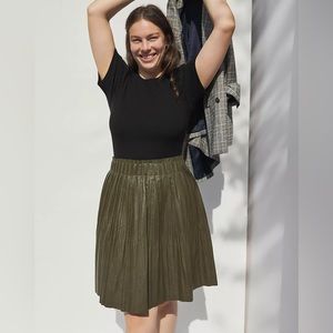 Anthropologie Olive Mini Skirt